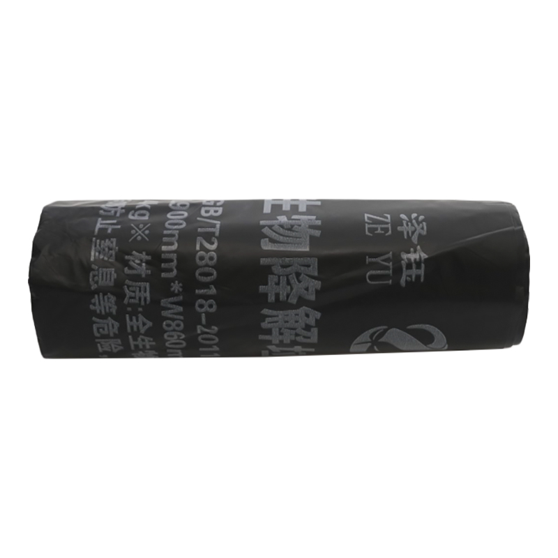Highly sealed fully biodegradable flat 20% fold garbage bag BIO/M-RB02
